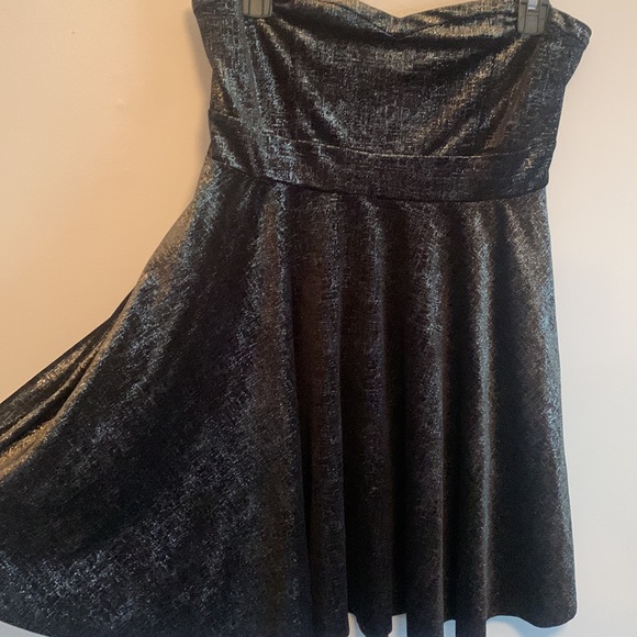 FREE PEOPLE velvet strapless dress MED - Picture 3 of 6